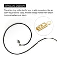 thumbnail image 4 of Fold Over Cord Ends, 2mm Inner Dia. Terminators Crimp Cap Clasp Tips Gold Tone, 30Pack, 4 of 7