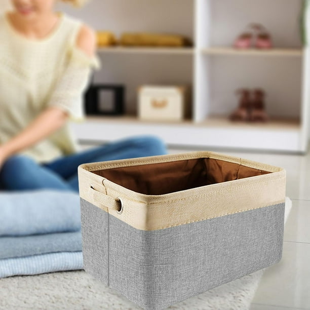 Dogs Toy Basket with Handles Pet Toys Storage Box for Cat Food Dog Leashes Pets Grey Walmart
