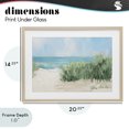 thumbnail image 4 of Stupell Industries Transitional Soothing Beach Day Birch Framed Print Under Glass, 20 x 14, by Jane Slivka, 4 of 8