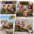 thumbnail image 5 of Vintage Rooster Outdoor Waterproof Pillow Covers, Sunflower Plaid Pastoral Animals Decorative Rectangle Throw Pillowcase Sofa Cushion Sham for Patio/Couch/Chair, 20"x12" 2 Pack, 5 of 8