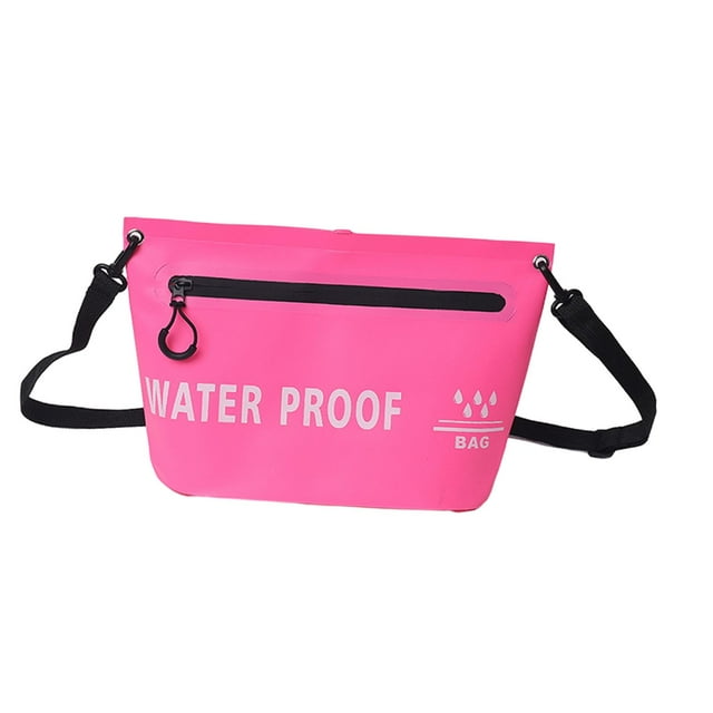 QualitChoice Sac Bandoulière Imperméable Sac Étanche Étanche pour Randonnée Pêche Bleu Randonnée Rose 31.5x20.5cm
