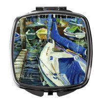 Carolines Treasures JMK1245SCM Sailboats Compact Mirror  multicolor