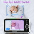 HelloBaby Baby MonitorHB6550 5" Video Baby Monitor with Remote Pan