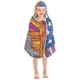 thumbnail image 7 of Toddler Hooded Beach Towel 24x50 Kids Bath Towels Soft Quick Dry for Swim Pool Boys Girls American Flag and White House, 7 of 7