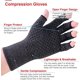 thumbnail image 2 of pares de guantes de compresión sin dedos para artritis, soporte para muñeca para osteoartritis reumatoide, alivia el dolor de manos (S, antideslizante), 2 of 4