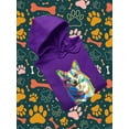 thumbnail image 3 of Colorful Welsh Corgi Walking Hoodie Men -Image by Shutterstock, Male Small, 3 of 4