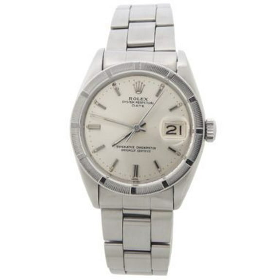 Pre-Owned Mens Rolex Stainless Steel Date Model 1501 with Silver Dial