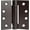 Oil-Rubbed Bronze, variant on Ilyapa Self Closing Door Hinges, 2 Pack, Satin Nickel - 4x4 Inch Interior Spring Hinges for Doors