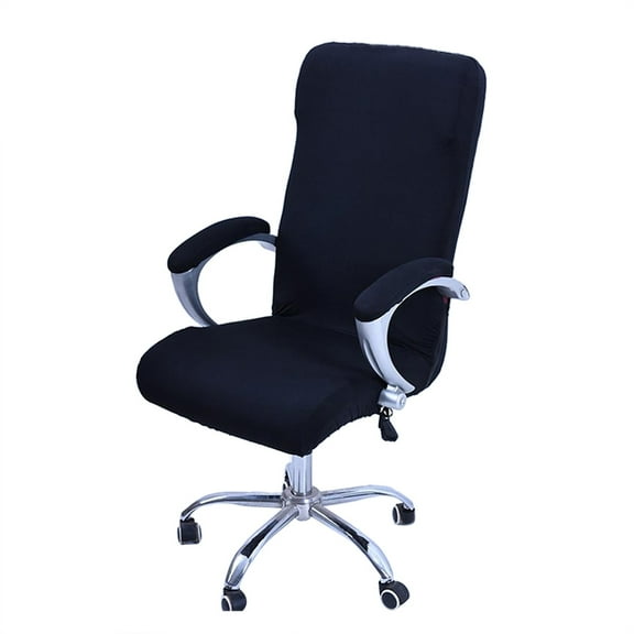 HEATSHAKING 1 Piece Office Chair Covers in Black for L Size Computer Chairs