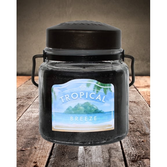 McCall’s Candles | Tropical Breeze | 16 oz Scented Candle | USA-Poured | Vintage Rustic Jar with Carrying Handles| Tropical Fruit & Sweet Citrus Fragrance