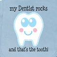 thumbnail image 3 of Inktastic Dentist Rocks Tooth Baby Burp Cloth, 3 of 3
