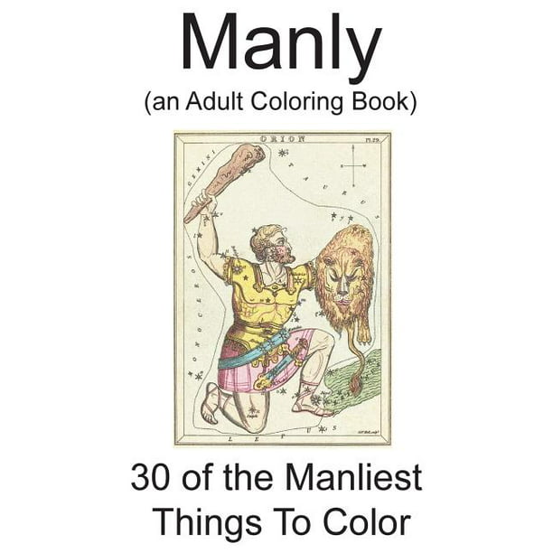 Download Manly : An Adult Coloring Book - Walmart.com - Walmart.com