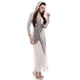thumbnail image 2 of Sunloudy Disfraz de Cosplay de Halloween para Mujer, Vestido de Novia de Malla de Manga Larga de Longitud Completa con Accesorio de Gargantilla para Niñas, 2 Colores Sunloudy  moda, 2 of 8