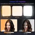 thumbnail image 2 of Camera Light, ARTCISE LED Video Light with 2000mAh Rechargeable Battery, 2500-6500K with Cold Shoe Mount for Sony, Nikon, Canon DSLR and Vlogging, You, 2 of 4