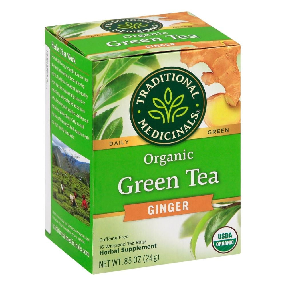 Traditional Medicinals Organic Green Tea 16 ct & Traditional Medicinals Organic Throat Coat 16 ct