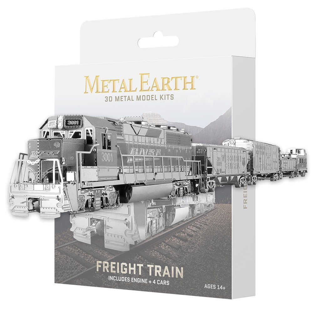 metal earth freight train