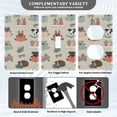 thumbnail image 3 of Yayeee Toggle Light Switch Wall Plate 1-Gang 4.5"x2.7" Home Decorative Outlet Cover, Cartoon Dog Reading Pattern, 3 of 7