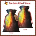 thumbnail image 2 of Rocae Tennis Ball On Fire And Water for Christmas Drawstring Linen Gift Bag with Drawstrings Treat Bag Goody Present Bags for Christmas Party Favor-Small, 2 of 9