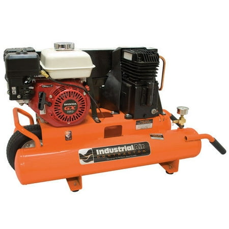 8 Gal. Portable Wheelbarrow Air Compressor with 5.5 HP Honda Gas (Best Wheelbarrow Air Compressor)