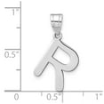 thumbnail image 4 of Diamond2Deal 14K White Gold Bubble Letter R Initial Pendant for Women, 4 of 6