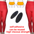 thumbnail image 4 of BIMEI 1 Pair Calf Pads Buttock Enhancement Pad Sponge Leg Correctors Soft Self-Adhesive for Crooked or Thin Legs Including Stretch Leg Sleeves，Black，One Size, 4 of 5