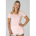 thumbnail image 3 of OTECKA T-Shirt en Coton Supima à Col Rond pour Femmes avec Empiècements Anti-Humidité -3 Packs, 3 of 5
