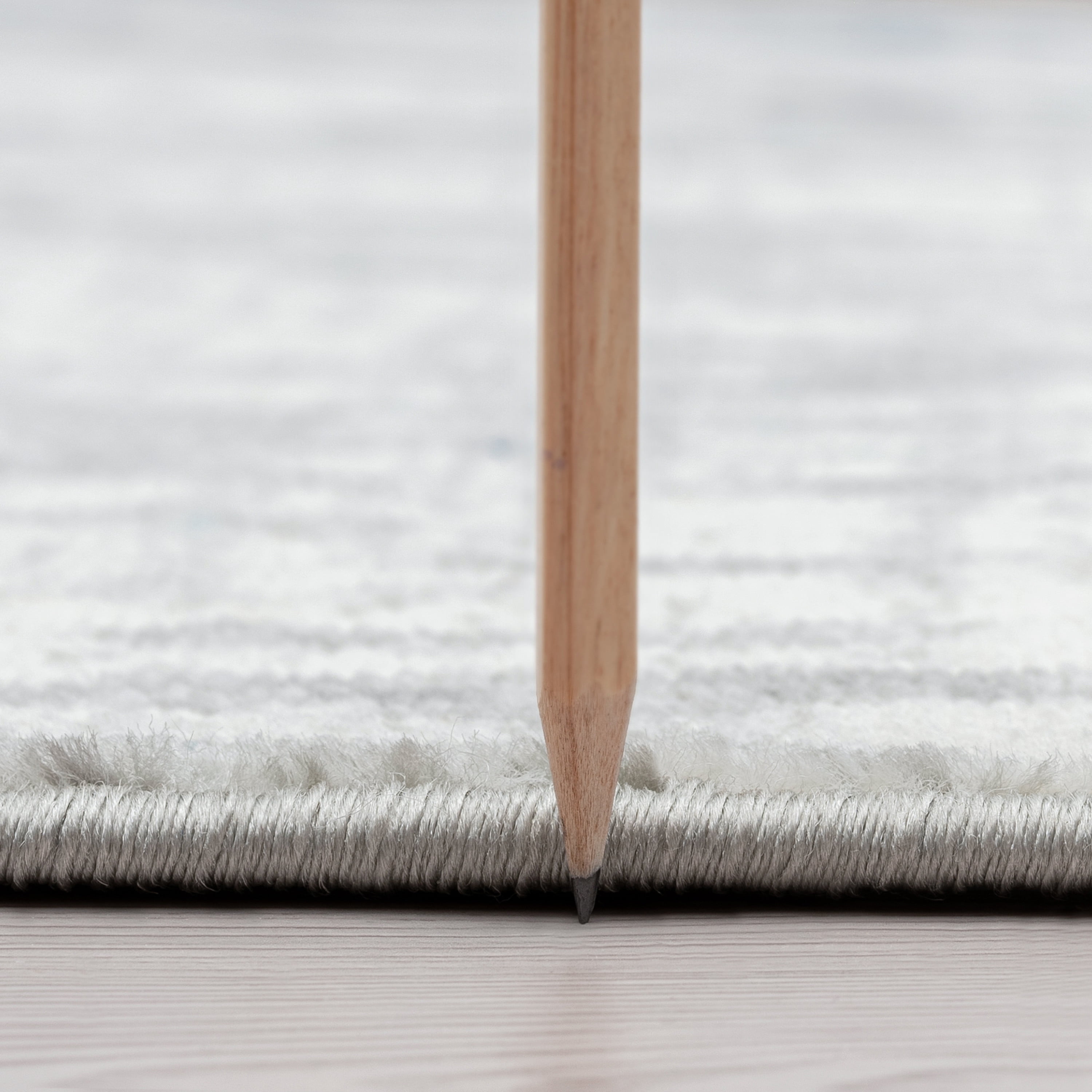 Transitional 5x8 Area Rug (5'3'' x 7'3'') Abstract Cream, Blue Living Room Easy to Clean