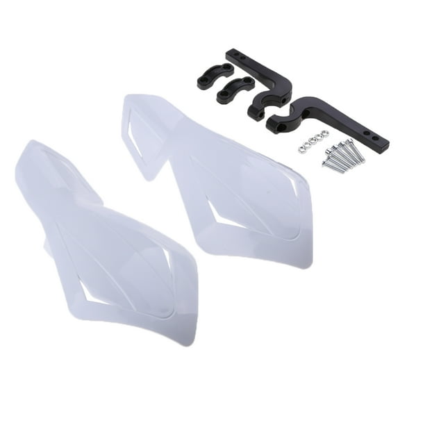 1 par de protectores de mano de 22 mm para 650 Wind 300 blanco