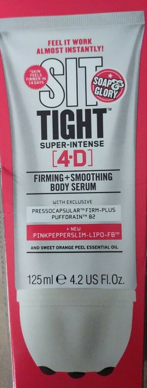 Soap & Glory Sit Tight Super Intense 4D + Smoothing Body Serum, 4.2 oz