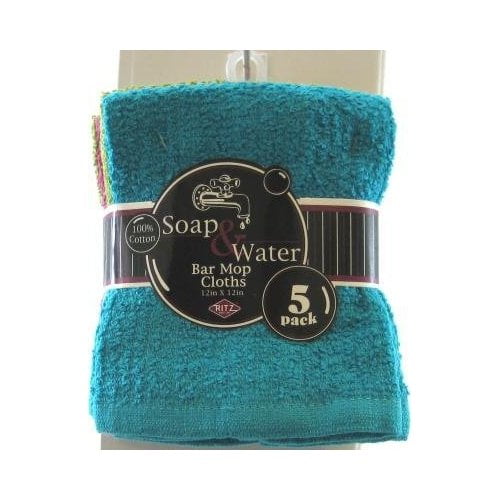 BAR MOP TOWEL BRIGHT 5 CT