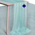 thumbnail image 2 of MDS pack of 1 Wedding 29 x 170 inches Sheer chiffon Table Runner for Rustic Boho Wedding Banquet Decor for 14ft Table Runners -Teal, 2 of 6