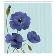 thumbnail image 2 of Ambesonne Floral Shower Curtain, Poppy Flowers Buds Pastoral, 69"Wx84"L, Dark Violet, 2 of 4