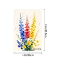 thumbnail image 4 of Amhnf Linen Garden Flag With Colorful Flowers Design For Home Outdoor Garden Yard Decor 12x18 inch, 4 of 5
