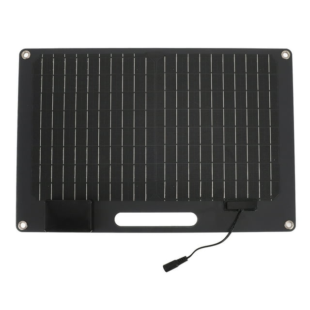 Panel Solar de 100W, Panel Solar Cargador 2 USB Salida de Alta Eficiencia para La ComputeráRa Portátil de Teléfono de Bank Power