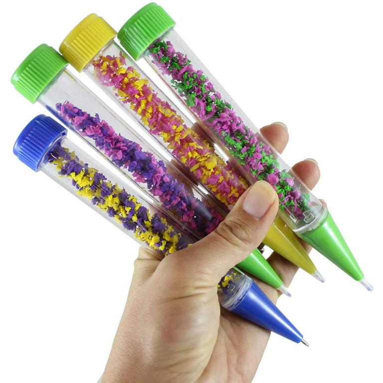 YUE ACTION Liquid Motion Timer Pen 2 Pack / Liquid Timer Pen / Multi  Colored Fidget Pen for for Office Desk Toys, Novelty Gifts ,Novelty Toys  (Blue+Purple Set) Blue+purple Set 