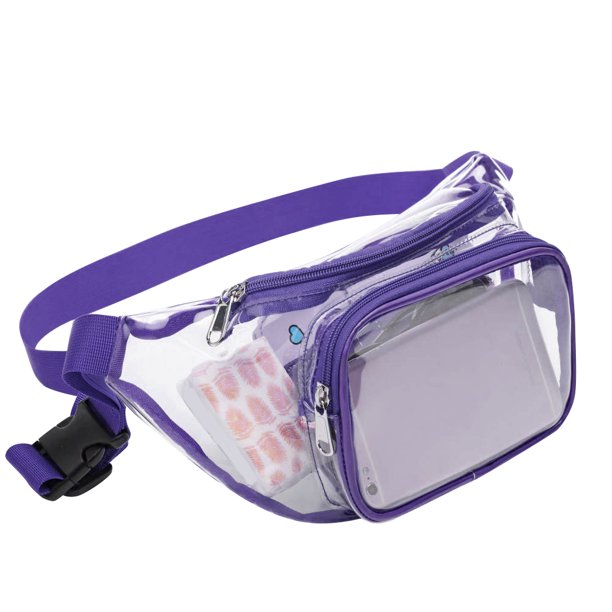 Bolso cruzado de PVC transparente impermeable a la moda Unisex cinturón riñonera para regalos