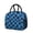 Blue and Black, variant on Blue and Black Wavy Checkered Pattern Insulated Leakproof Lunch Box for Work, Lunch Bag for Women Men, Loncheras Para Mujer for Beach Travel Picnic Camping