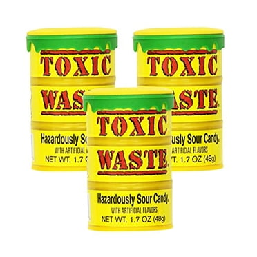 Toxic Waste 1.7 oz Drums Sour Display Sour Candy, 12 Ct - Walmart.com