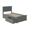 thumbnail image 2 of Madison Platform Bed with Matching Foot Board with 2 Urban Bed Drawers in Multiple Colors and Sizes, 2 of 8