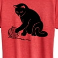 thumbnail image 3 of Instant Message - Cat Yarn Mom - Women's Short Sleeve Graphic T-Shirt, 3 of 6