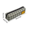 thumbnail image 3 of Canvas Pencil Case, Minimalist Large Capacity Stationery Pouch, Durable Zipper Pen Bag for Office Travel, 3 of 7