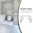thumbnail image 3 of HEALEEP Poop Step Stool Toilet Footstool For Bathroom White Comfortable Platform 1Set, 3 of 8