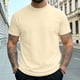 thumbnail image 1 of Ceisia Men's Slim Fit Short-Sleeve Mock Neck Basic T-Shirt Solid Color Spring Summer Shirt Gift, 1 of 5