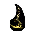 thumbnail image 1 of 10 Pcs Autocollant de Protection Paster Exquis Instruments Accessoires Anti-Rayures Couverture Anti-Poussière Résistance à l'Usure Guitare Fournitures Noir / Or Oiseau, 1 of 9