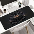 thumbnail image 5 of Black Lotus Flower Large Art Large Gaming Mousepad Computer HD Keyboard Pad Mouse Mat Desk Mats Natural Rubber Anti-Slip Office Mouse Pad Desk Accessories, 5 of 8