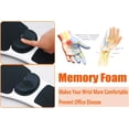 thumbnail image 3 of Ergonomic Armrest Mouse Pad With Wrist Rest Support Adjustable Computer Chair Extender Attachable Black, 3 of 7