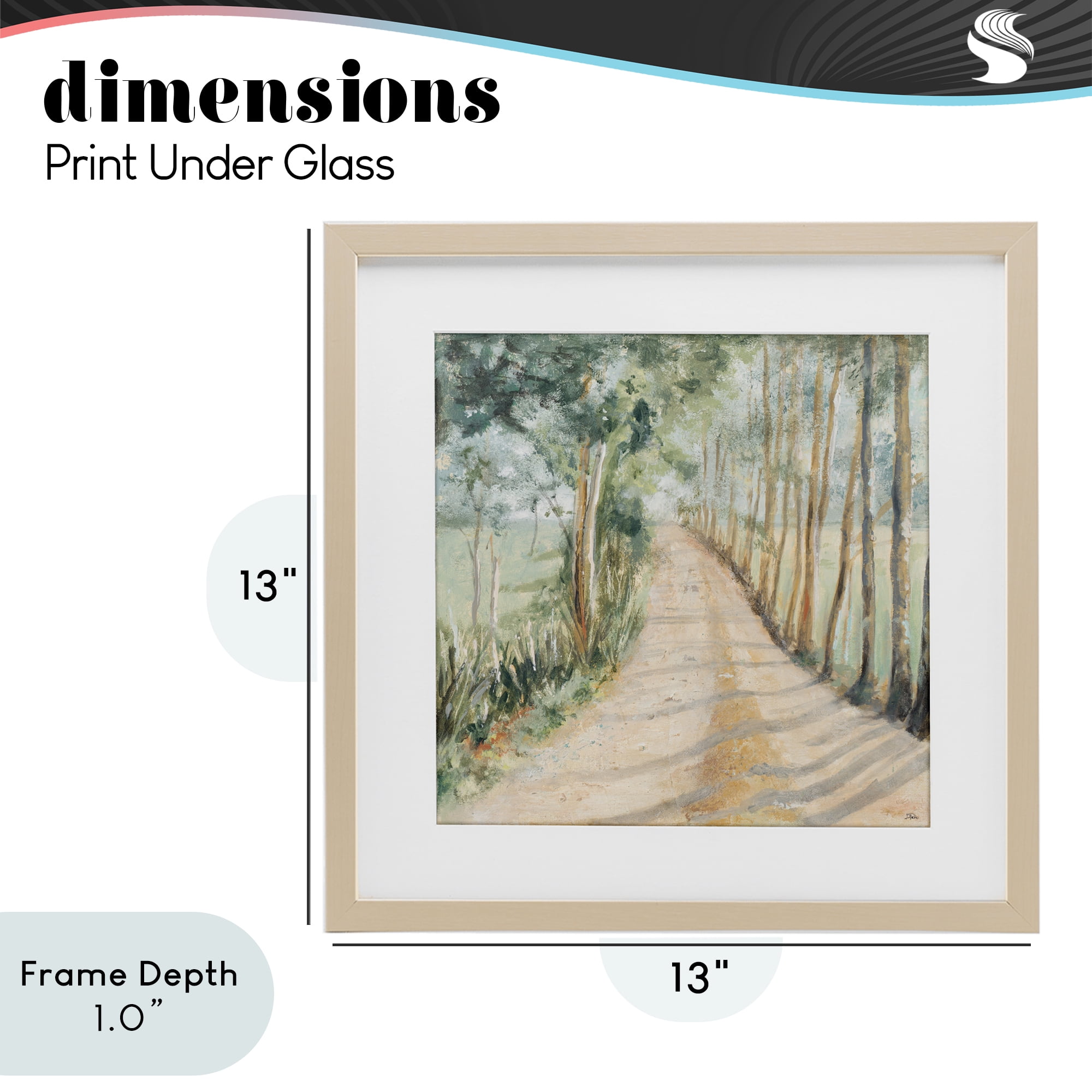 Stupell Industries Camino A Casa Pathway Birch Framed Print Under Glass, design by Patricia Pinto
