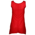thumbnail image 4 of True Rock Jr Women's Love Graphic Long Tank Top (Red, XX-Large), 4 of 5