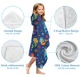 thumbnail image 7 of Mermaid Sea Princess Pattern Hooded Bath Towel，60"x35" for Ages 3 To 12 Kids, Quick Dry Lightweight Soft Microfiber Hood Beach Towel Cover Up for Kids, 7 of 7