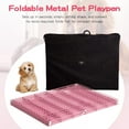 thumbnail image 4 of Bestpet 42"H Dog Playpen, Pink, 8 Panel, 4 of 7